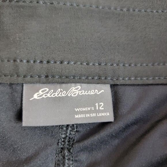 Eddie Bauer Black Adventurer 2.0 Active Hiking Skirt/Skort Sz 12 - Picture 11 of 14